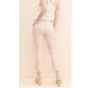 Paige Colette Crop Flare Jeans Checked Sz 28